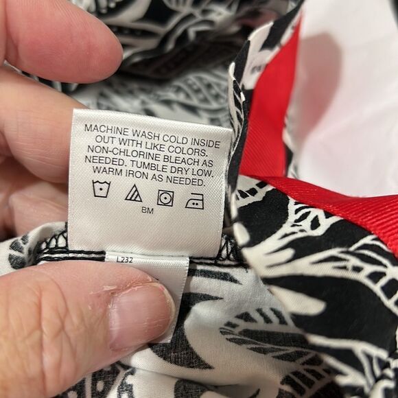 Hanna Andersson black and white floral sundress with red accents EUC size 8 - Picture 12 of 12